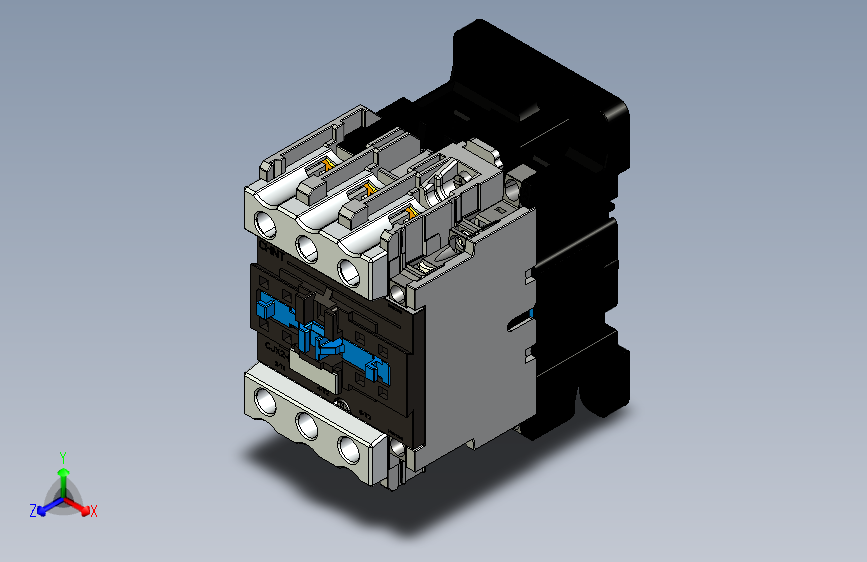 CJX2-4011~6511交流接触器三维模型202409 主视图