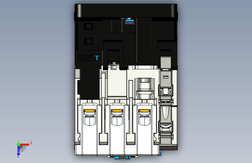 CJX2-4011~6511交流接触器三维模型202409 俯视图