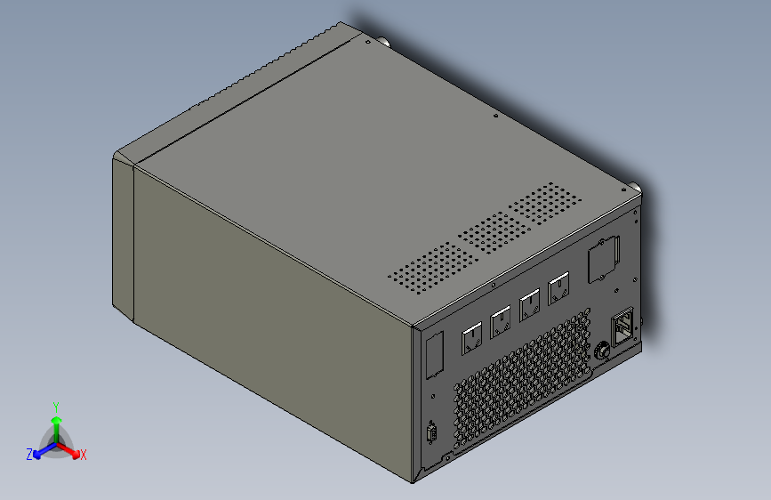 HP-UPS-3k不间断电源三维模型202010