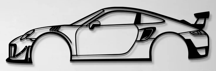 保时捷911 GT2 RS 2018 Silhouette