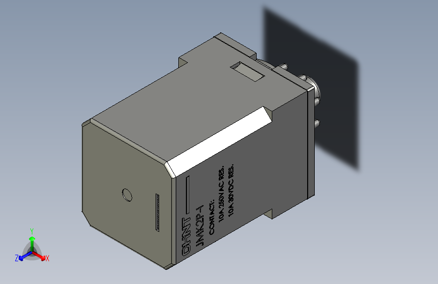 JMK2P-I电磁继电器三维模型202203