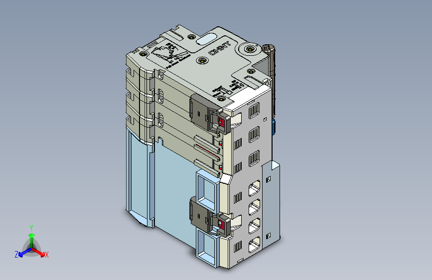 NB8LE-63(6-40A) 3P剩余电流动作断路器三维模型202405