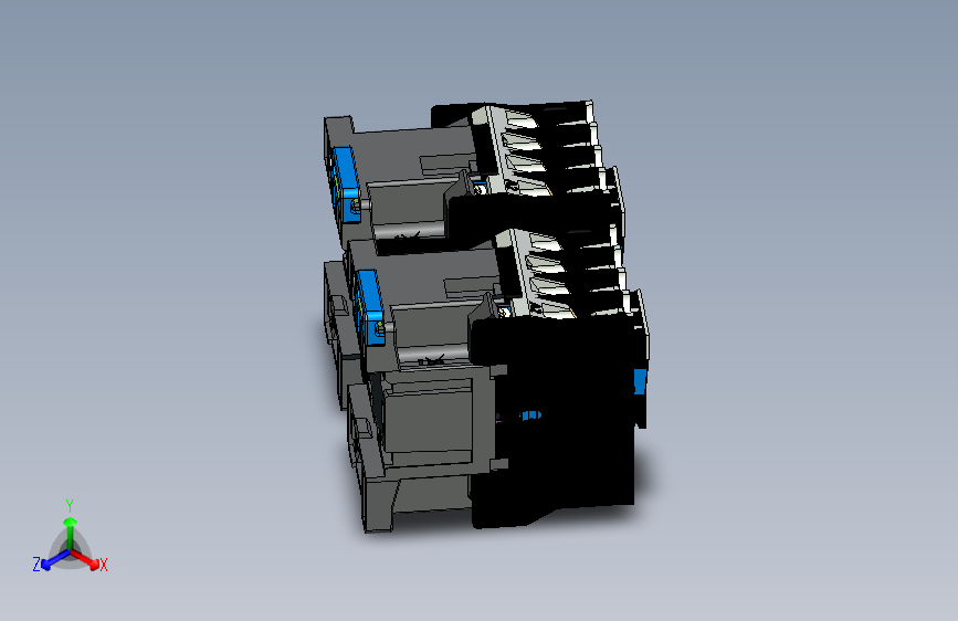 NC1-09N~12N可逆接触器三维模型202408