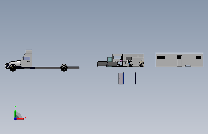 基于SolidWorks房车结构布局设计268236==1200 正面视图