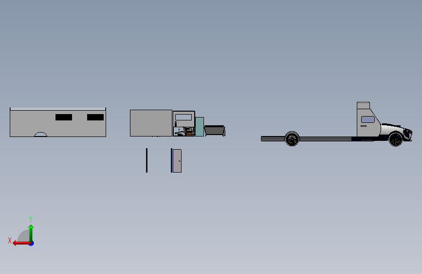 基于SolidWorks房车结构布局设计268236==1200 背面视图