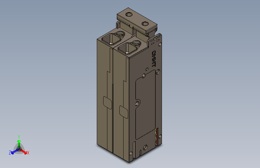 CB-63CX 2P塑料外壳式断路器三维模型202404
