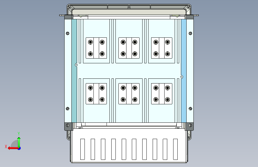 NA8-2500 630A-1600A 3P 抽屉式-垂直接线+门框202409 (1) 背面视图