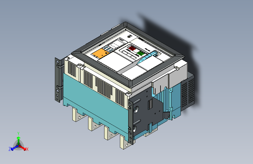 NA8-2500 2000A-2500A 4P 固定式-垂直接线+门框202409 主视图