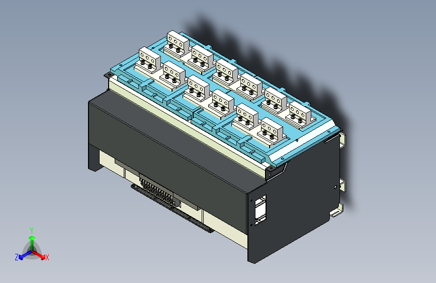 NA8-7500 4000A-5000A 3P 抽屉式 水平接线+门框202409 主视图