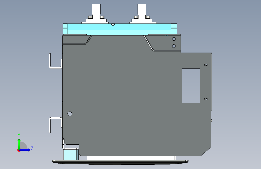 NA8-7500 4000A-5000A 3P 抽屉式 水平接线+门框202409 左侧视图