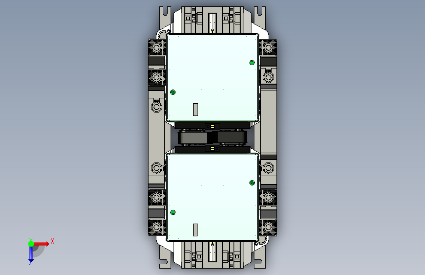 NC2-500Ns 3P交流接触器三维模型202412 俯视图