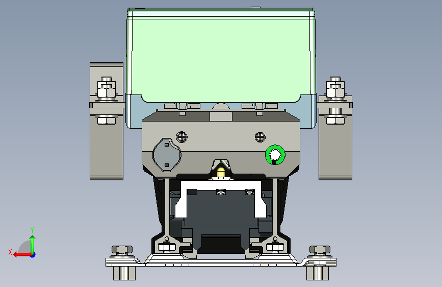 NC2-500Ns 3P交流接触器三维模型202412 背面视图