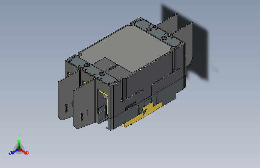 NM5LE-250Q 3P剩余电流动作断路器三维模型202209