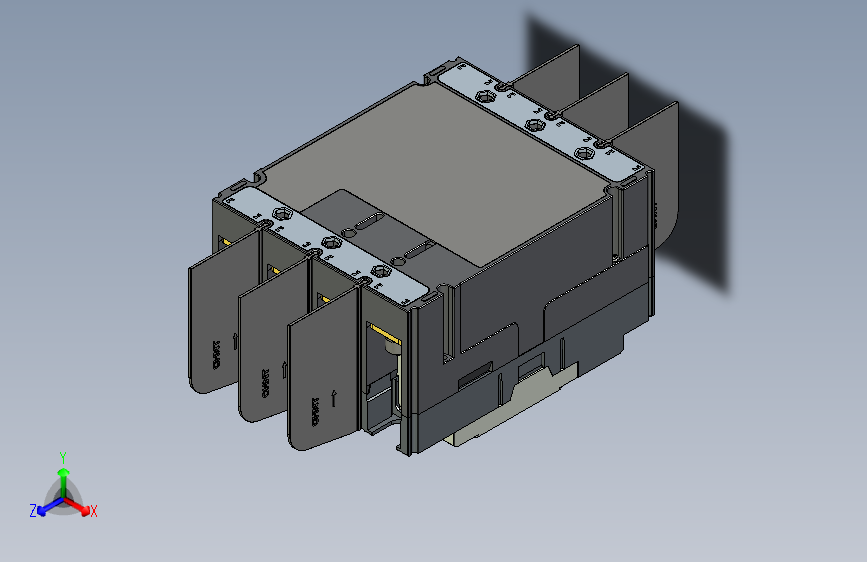 NM5LE-250Q 4P剩余电流动作断路器三维模型202209