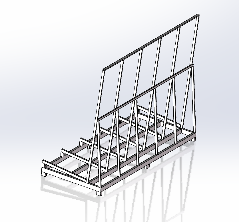 玻璃推车运输架