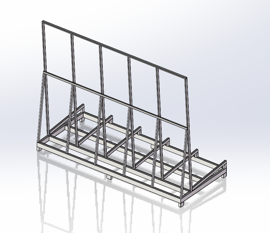 玻璃推车运输架
