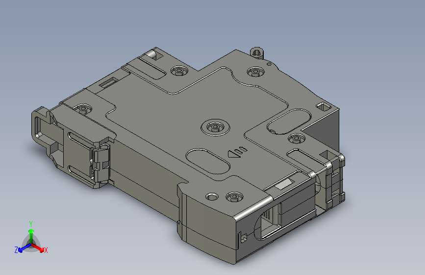 CB-80DC塑料外壳式断路器三维模型