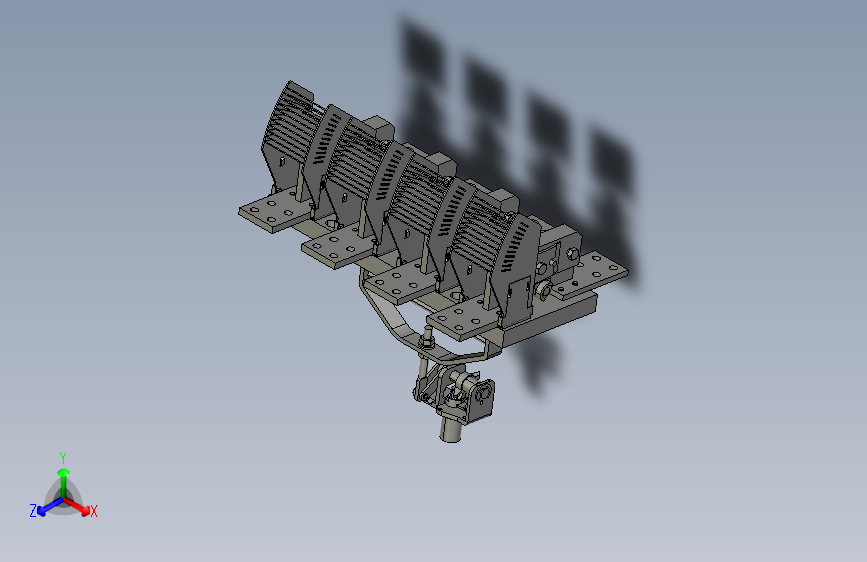 HD13-1500_41BX 4P旋转开启式刀开关三维模型202201