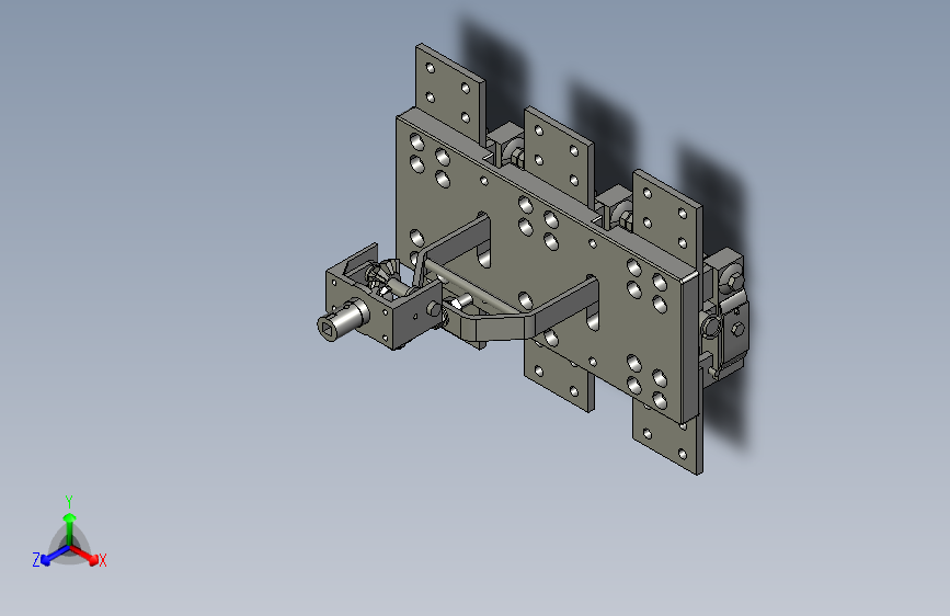 HD13-2000_30BX 3P旋转开启式刀开关三维模型202201