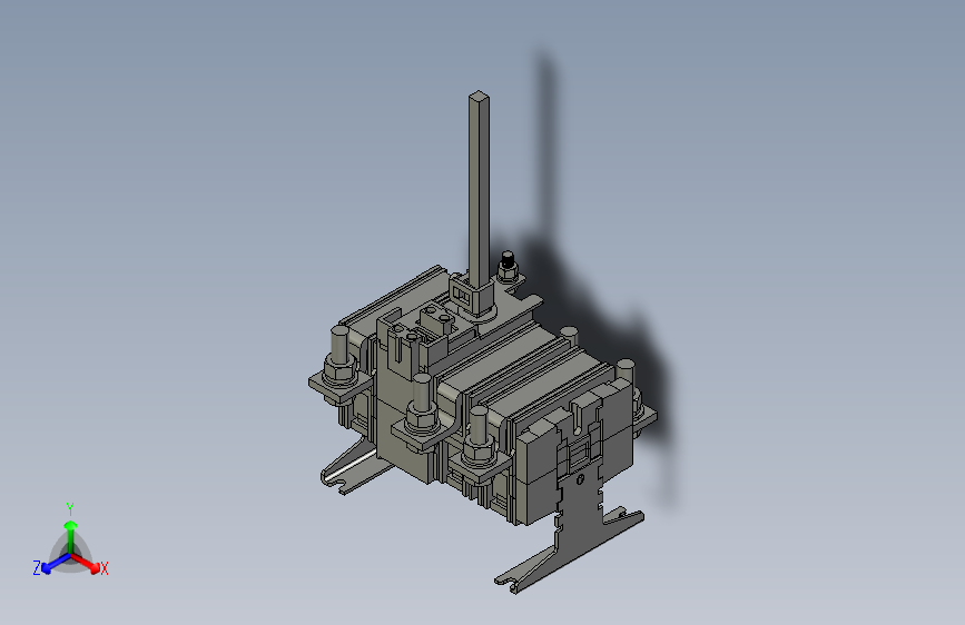 HH15-250_3QP 3P隔离开关三维模型202012