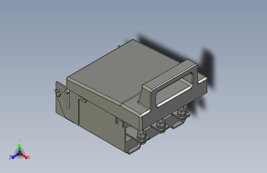 HR5-200_31 3P熔断器式隔离开关三维模型202011