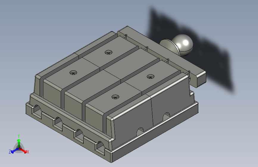 HS11-100_48B 4P双投保护型刀开关三维模型202012
