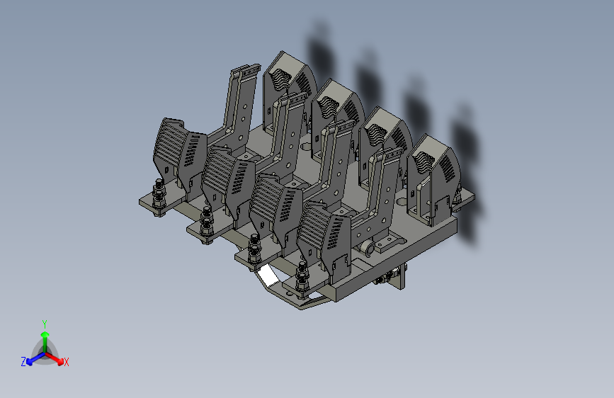 HS13-1000_41 4P双投开启式刀开关三维模型201712