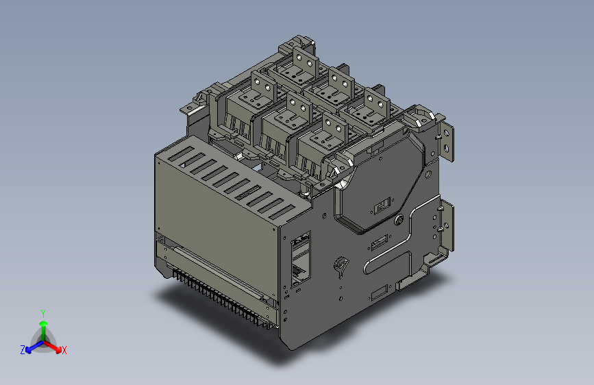 NA1-2000X-630 3P抽屉万能式断路器三维模型202202