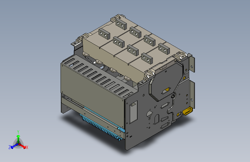 NA1-2000X-800～1600 4P抽屉万能式断路器三维模型202202