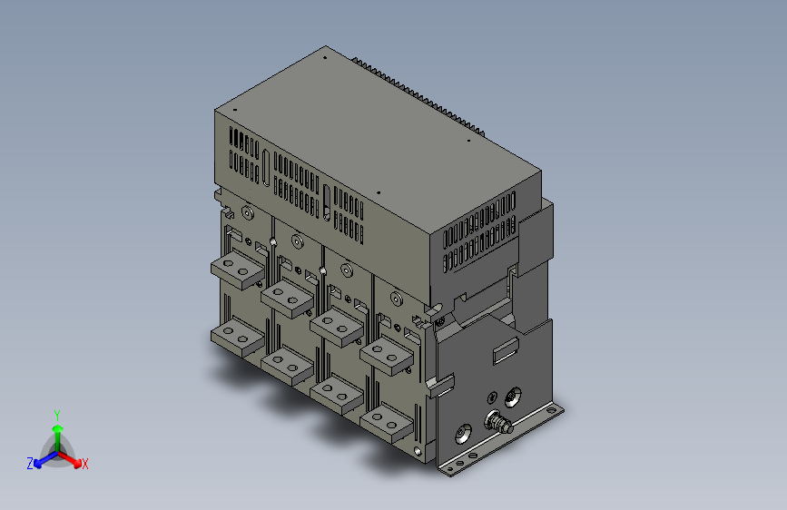 NA1-2000X-800-1600-4P固定万能式断路器三维模型202208