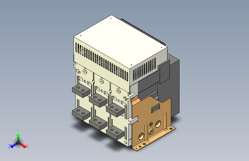 NA1-2000X-2000-3P固定万能式断路器三维模型202208