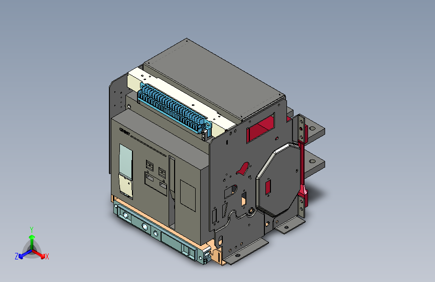 NA1-3200X-2000～2500 3P抽屉万能式断路器三维模型202202