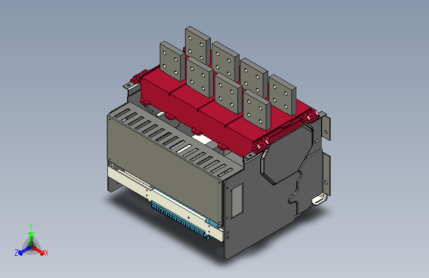 NA1-3200X-2000～2500 4P抽屉万能式断路器三维模型202202