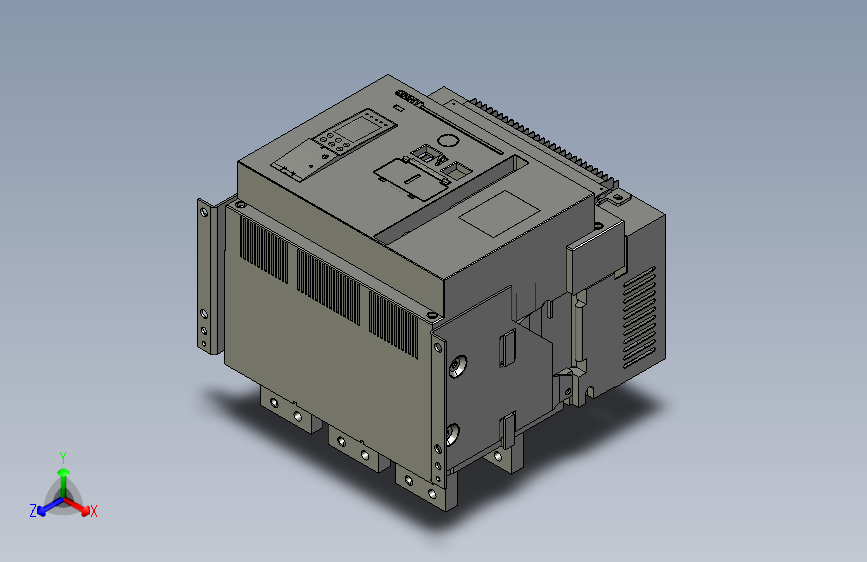 NA1-3200X-2000-2500-3P固定万能式断路器三维模型202208