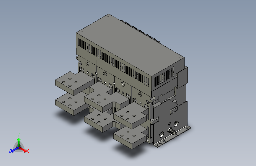 NA1-4000X-4000 3P固定万能式断路器三维模型202202