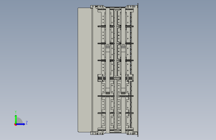 NA1-6300X-6300 3P抽屉万能式断路器三维模型202202 左侧视图