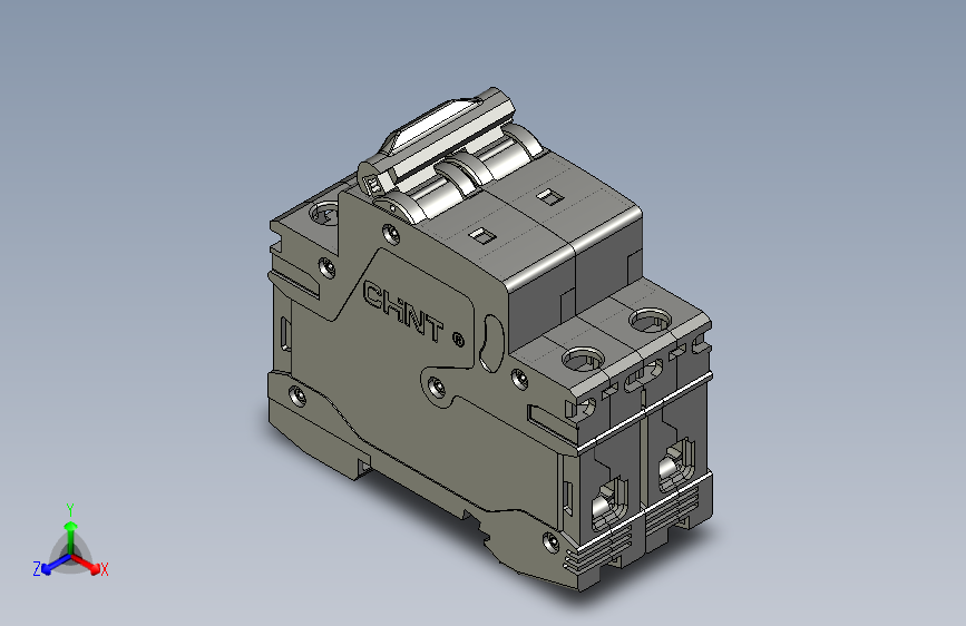NB1-63DC 2P直流断路器三维模型