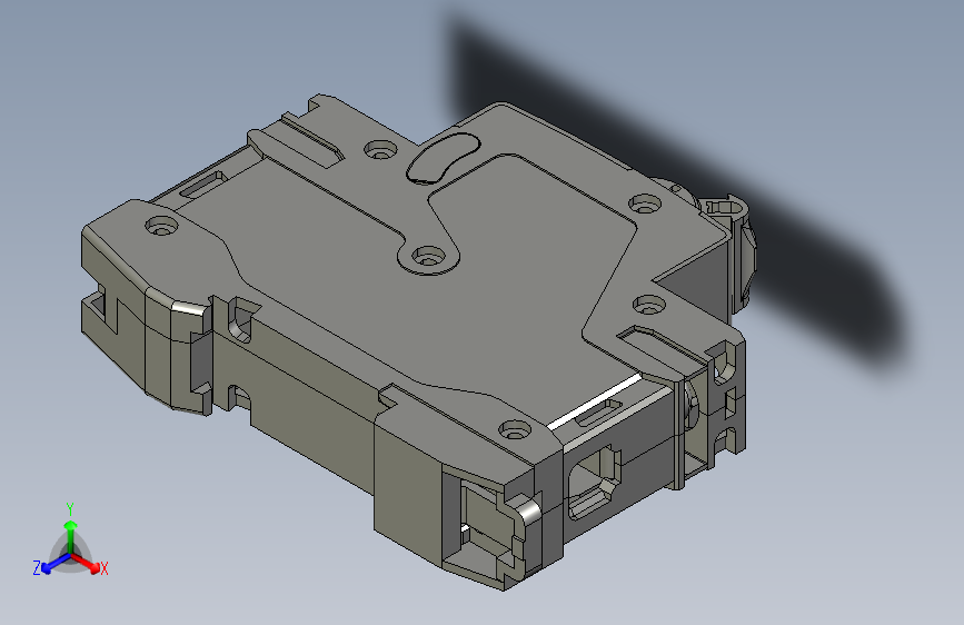 NB1-63H 1P小型断路器三维模型202010