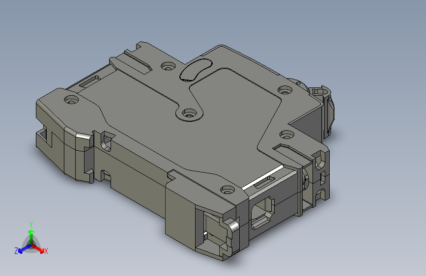 NB1-63H 1P小型断路器三维模型202307