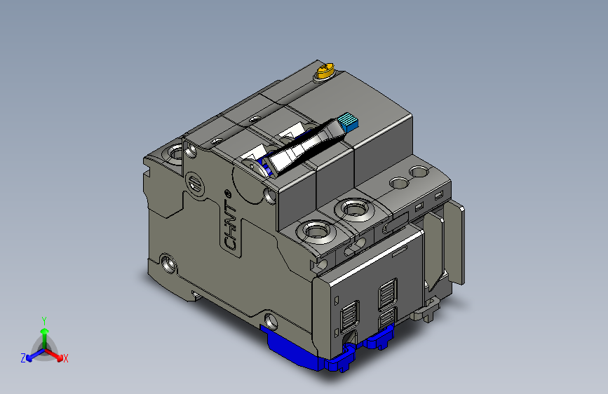 NB7LE-32&2P&剩余电流动作断路器三维模型202307