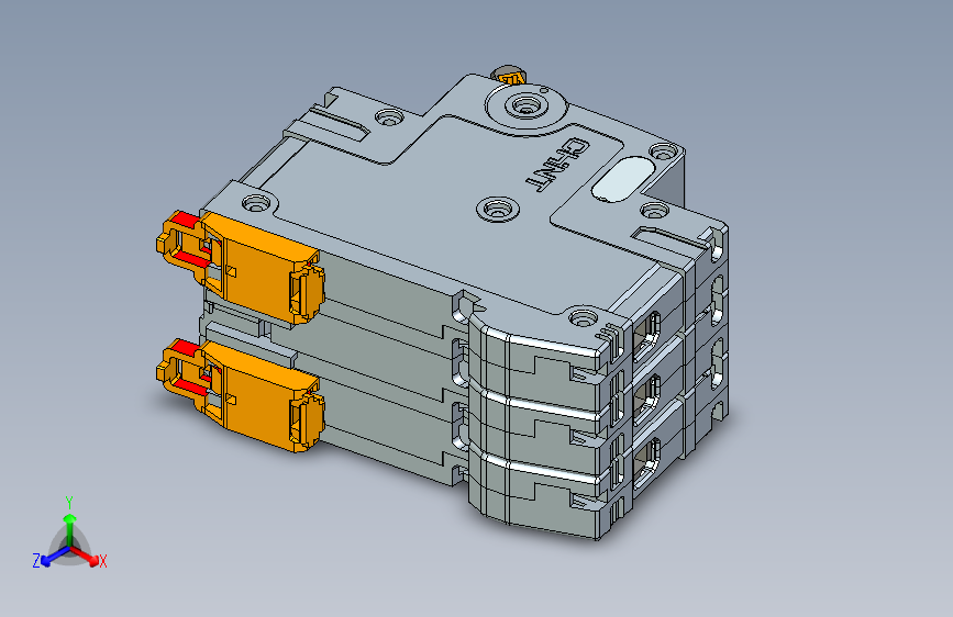 NB8-40J 3P小型断路器三维模型202307
