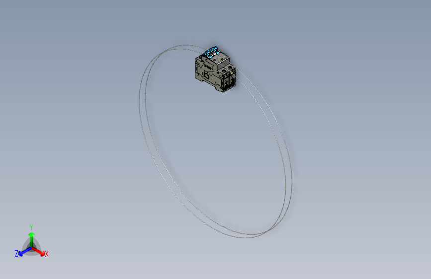 NB310L 2P剩余电流动作断路器三维模型202202