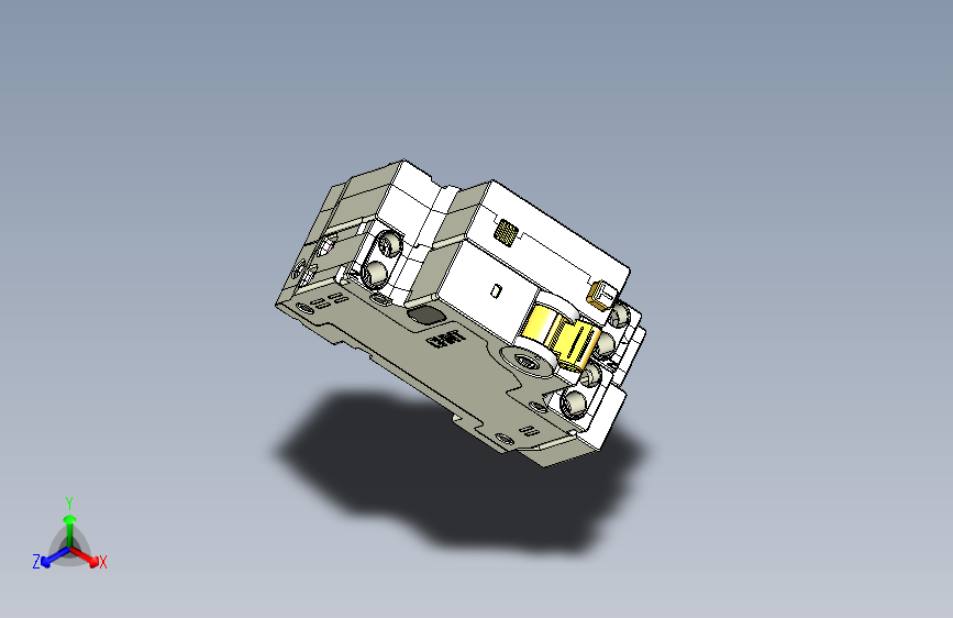 NBHLE-40&1P&N剩余电流动作断路器三维模型202307
