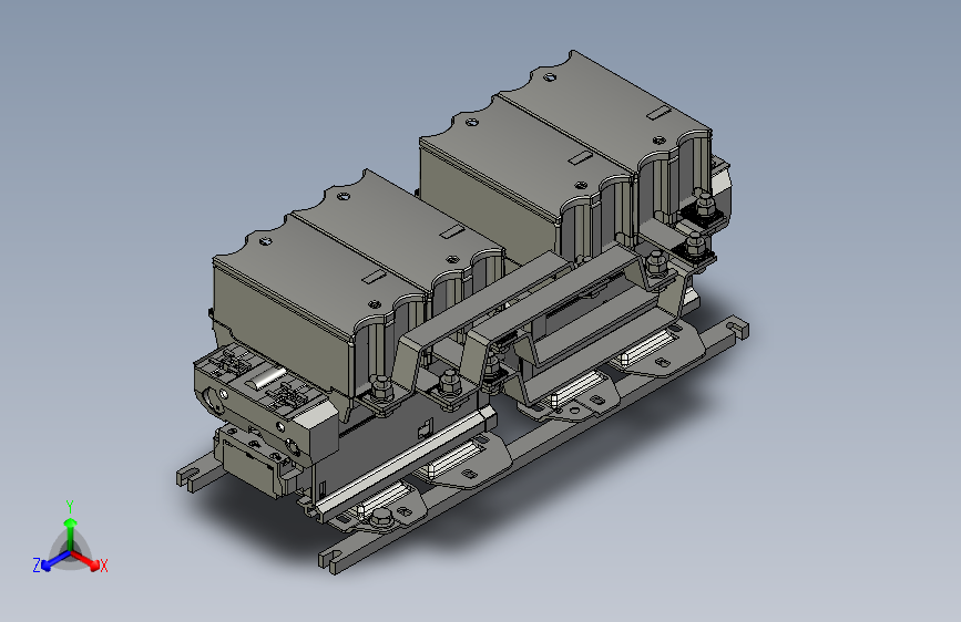 NC2-400Ns 4P交流接触器三维模型202408