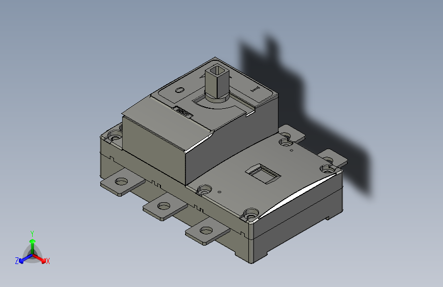 NH40-200、250_3 3P隔离开关三维模型201805