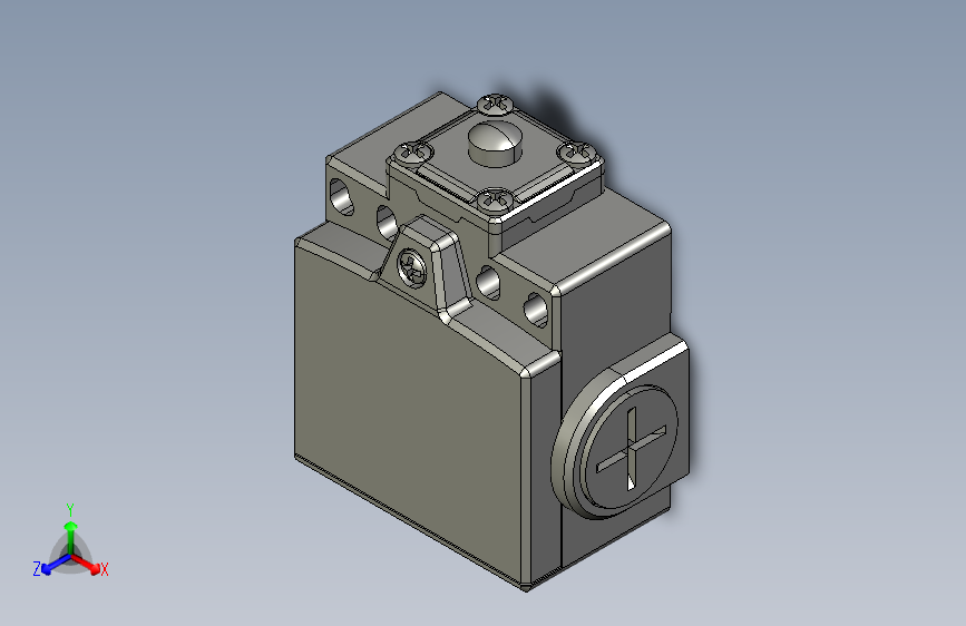 NKX3-11_KM1行程开关三维模型202011