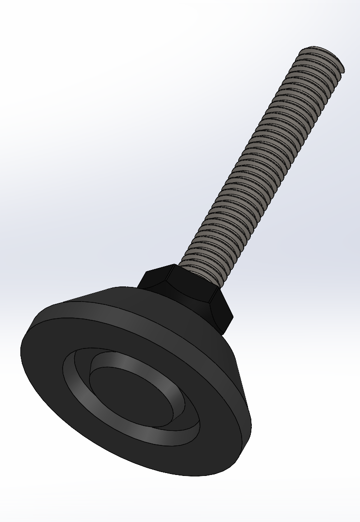 可调节的脚Ø40_m8