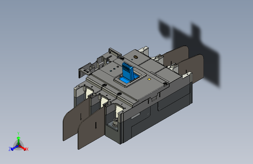 NM5LE-800 3P剩余电流动作断路器三维模型202404