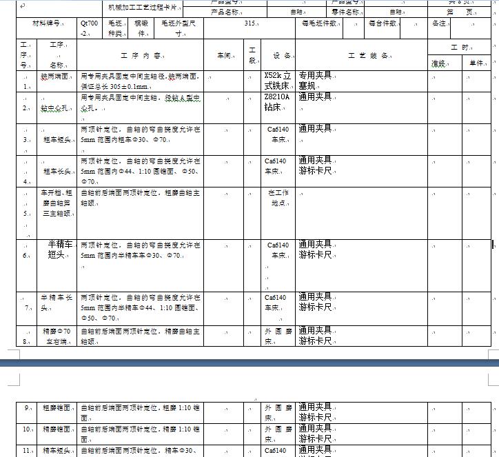 柴油机曲轴加工工艺及铣钻夹具设计