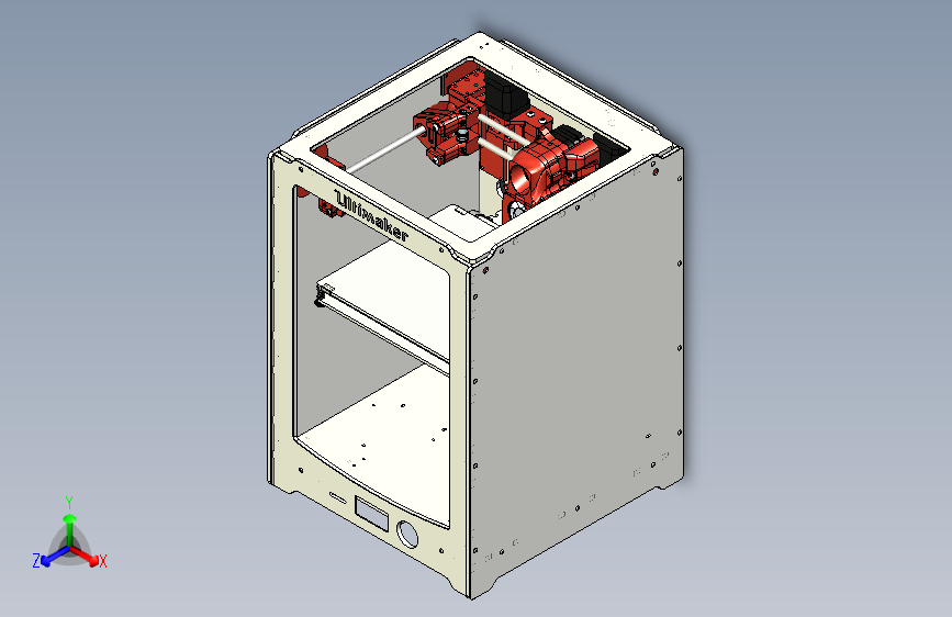 打印机模型ultimaker-modded-with-voron-and-heron-1 1 STP